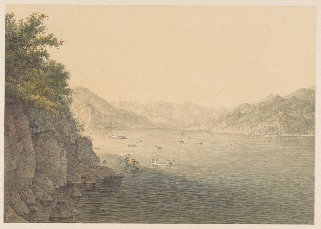 Varenna a Comói-tónál alkotó: Karoly Lajos Libay