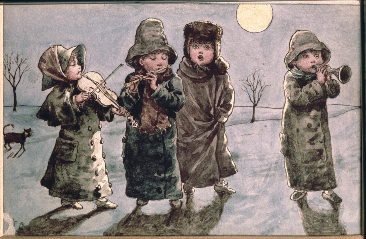 Karácsonyi éneklés alkotó: Kate Greenaway
