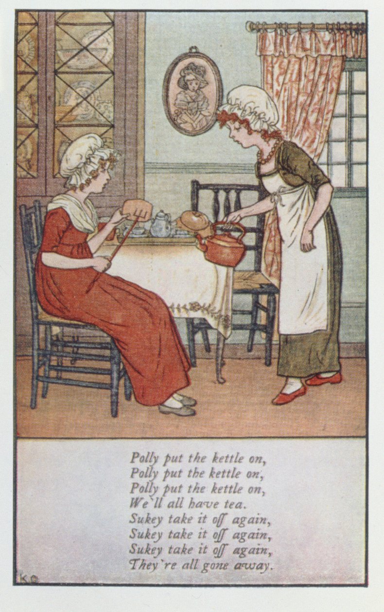 Polly feltette a vízforralót alkotó: Kate Greenaway