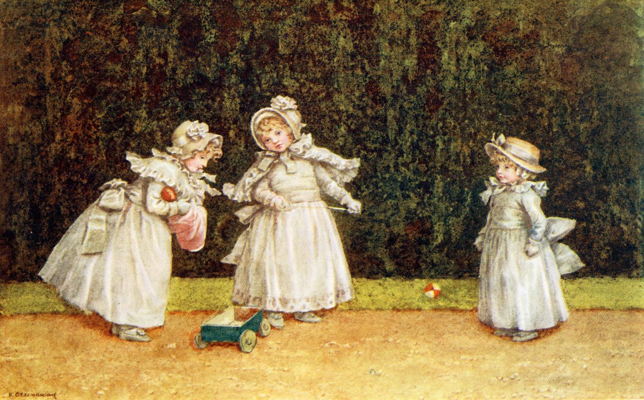 A kis gokart Kate Greenawaytől. alkotó: Kate Greenaway