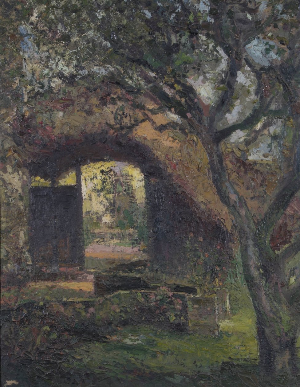 Nyitott kapu (olaj, vászon) alkotó: Kate Blackmore