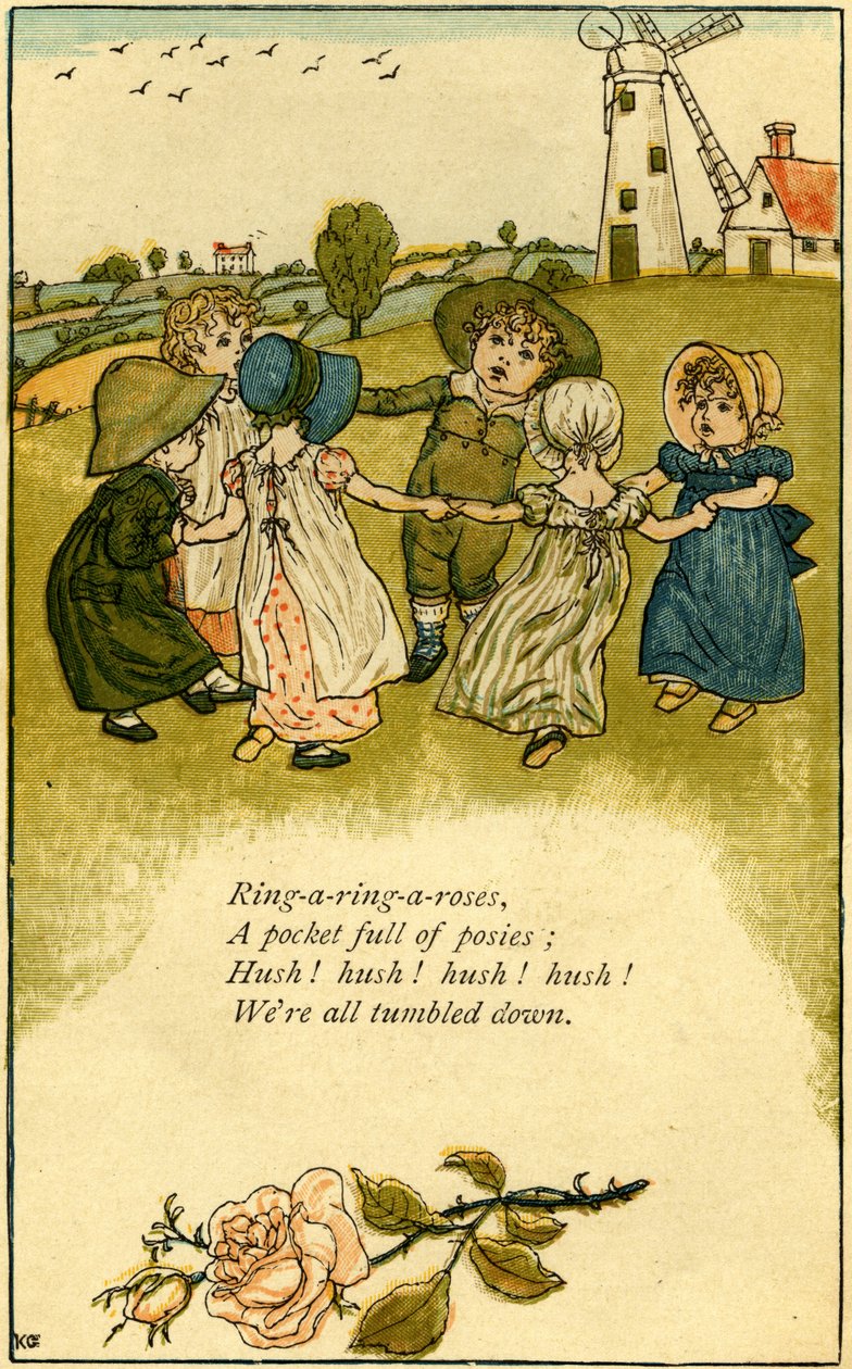 Ring-a-ring-a-Rose by Kate Greenaway alkotó: Kate Greenaway