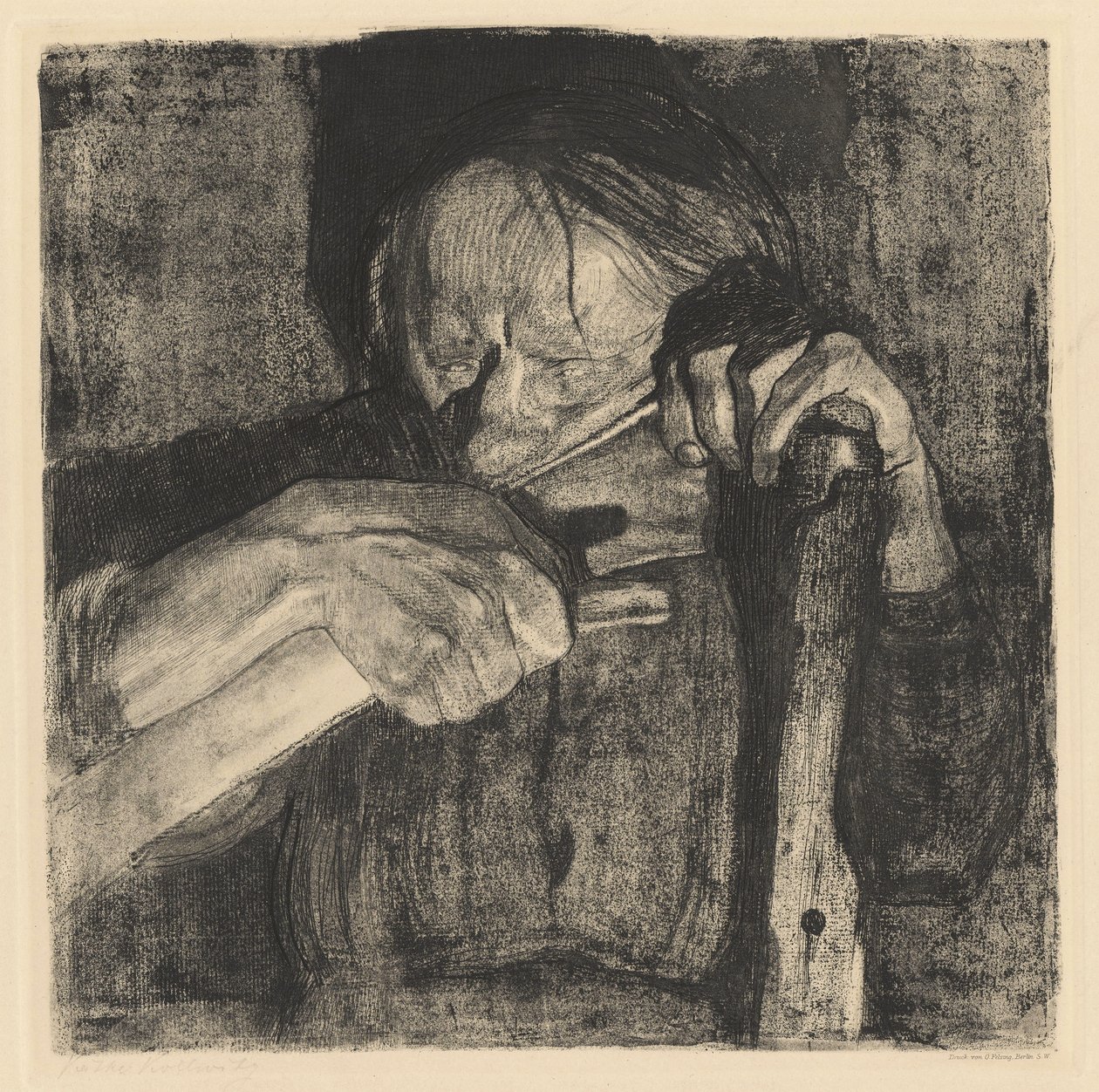 Hagyja a kaszát. alkotó: Käthe Kollwitz