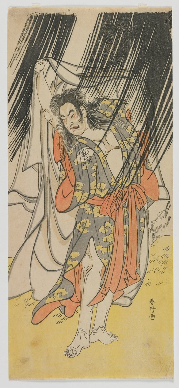A színész, Onoe Matsusuke I, mint Shunkan pap, Edo-korszak, 1770-es évek vége (színes fatömbnyomat) alkotó: Katsukawa Shunko