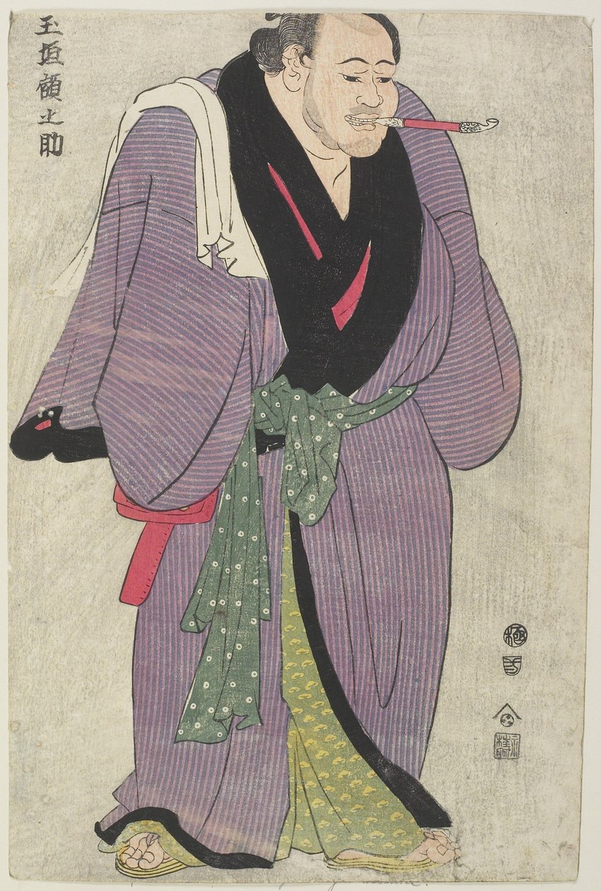 Tesmo _ Wre ster Tamagaki Gakunosuke alkotó: Katsukawa Shun