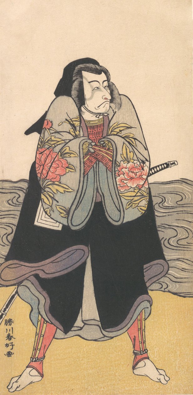 Ichikawa Dan Juro V, nem? 1780. alkotó: Katsukawa Shunko