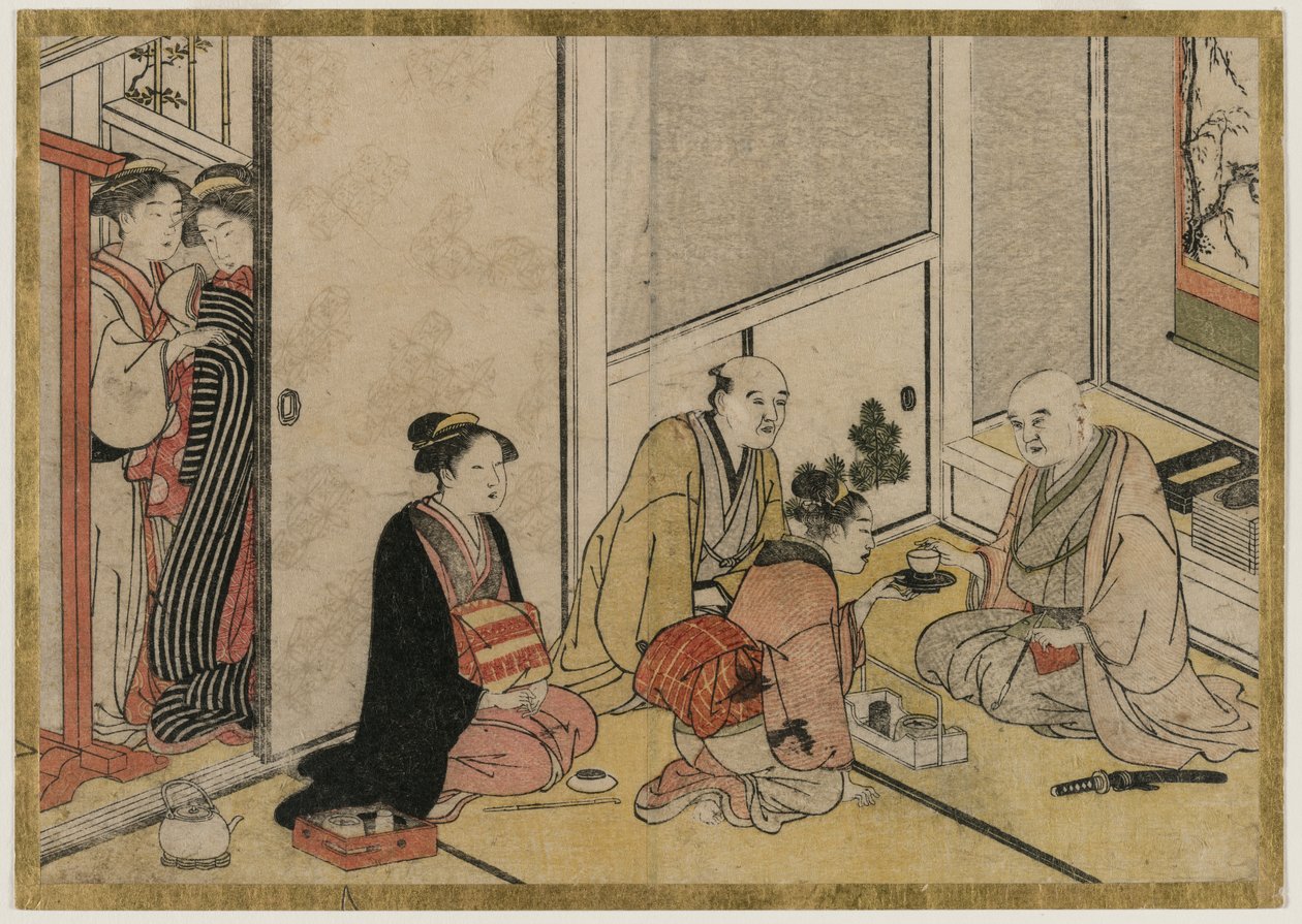 Belső jelenet. alkotó: Katsukawa Shunsho