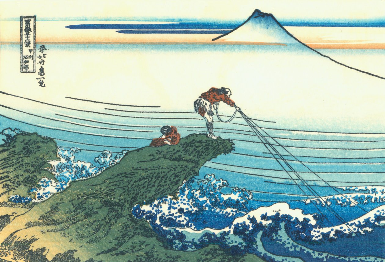 Kajikazawa Kai tartományban, 1830 körül (fatömbnyomat) alkotó: Katsushika Hokusai
