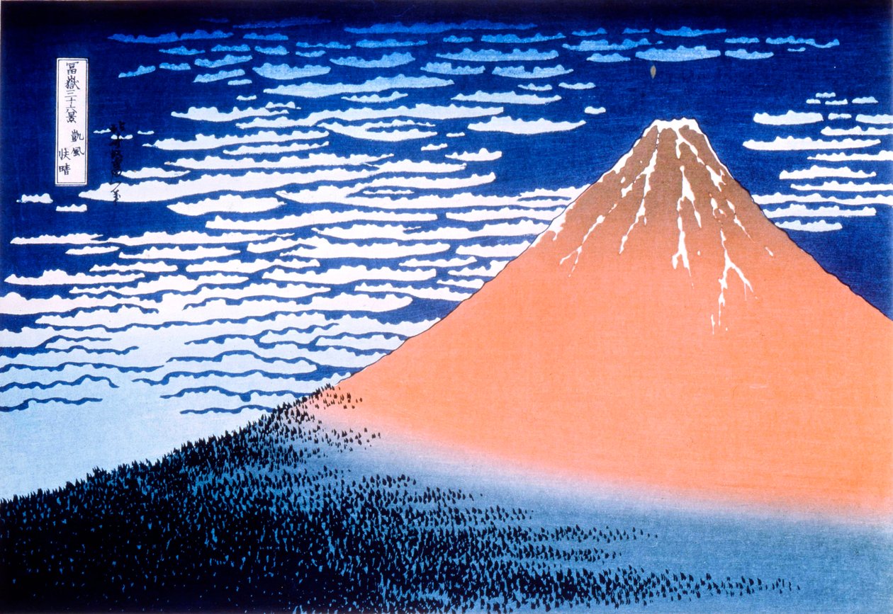Vörös Fuji, 1823-1831. alkotó: Katsushika Hokusai