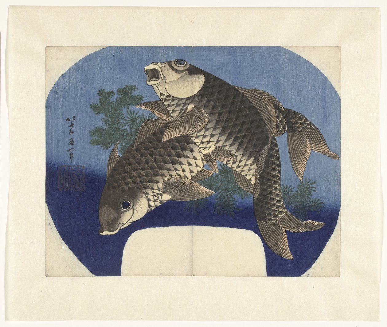 Két ponty alkotó: Katsushika Hokusai