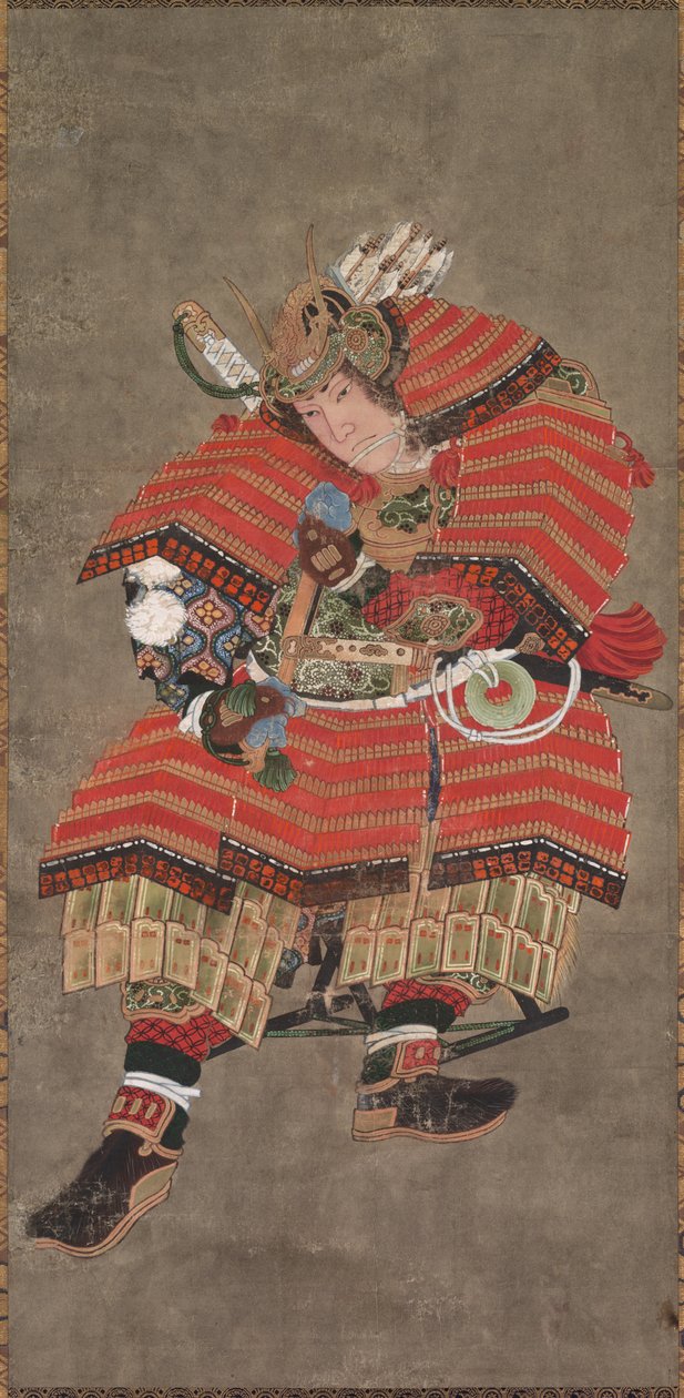 Yoshitsune mint harcos, 19. század. alkotó: Katsushika Hokusai