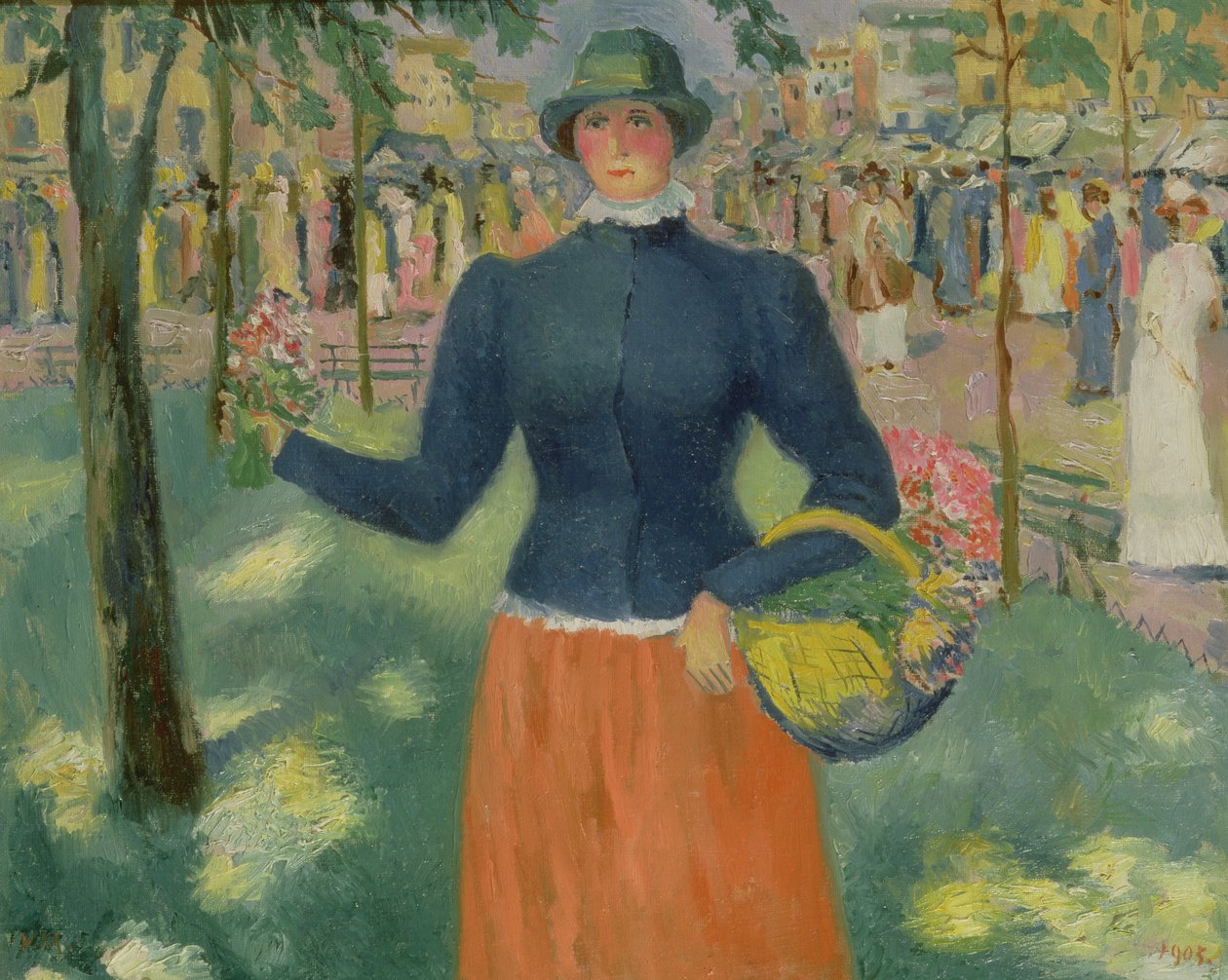 Tanulmány egy virágárusról, 1903 alkotó: Kazimir Severinovich Malevich