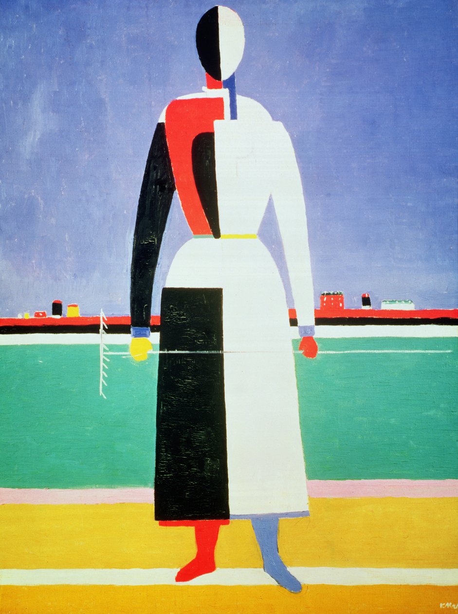 Nő gereblyével, 1928-32 körül alkotó: Kazimir Severinovich Malevich