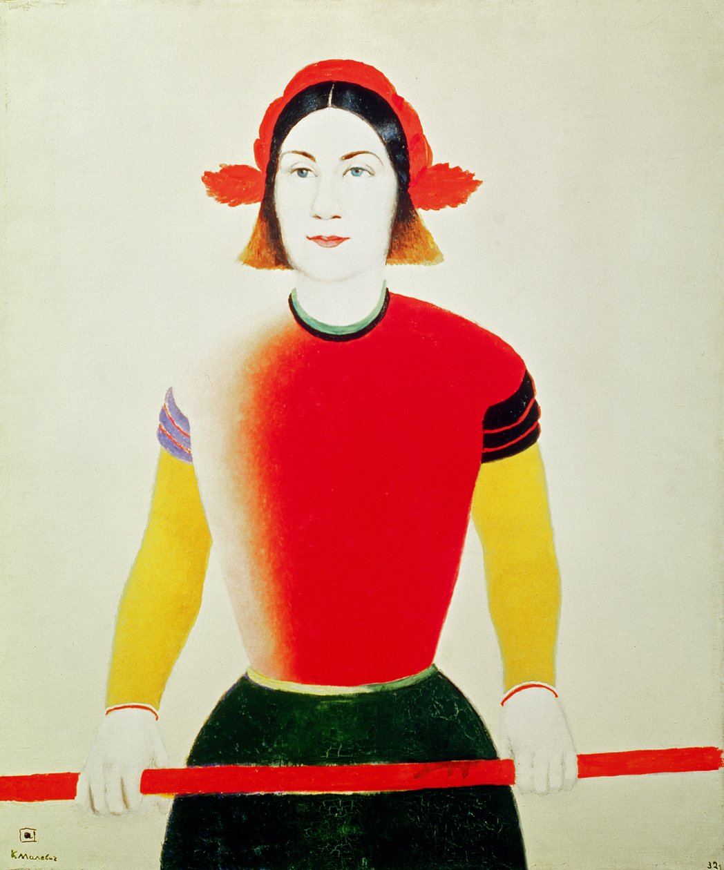 Lány rúddal (olaj) alkotó: Kazimir Severinovich Malevich