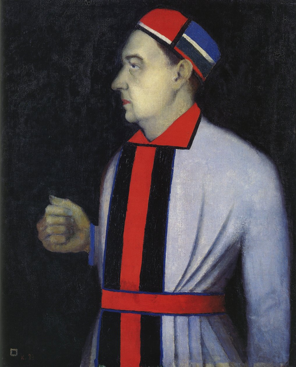 Nyikolaj Punin portréja, 1933 alkotó: Kazimir Severinovich Malevich