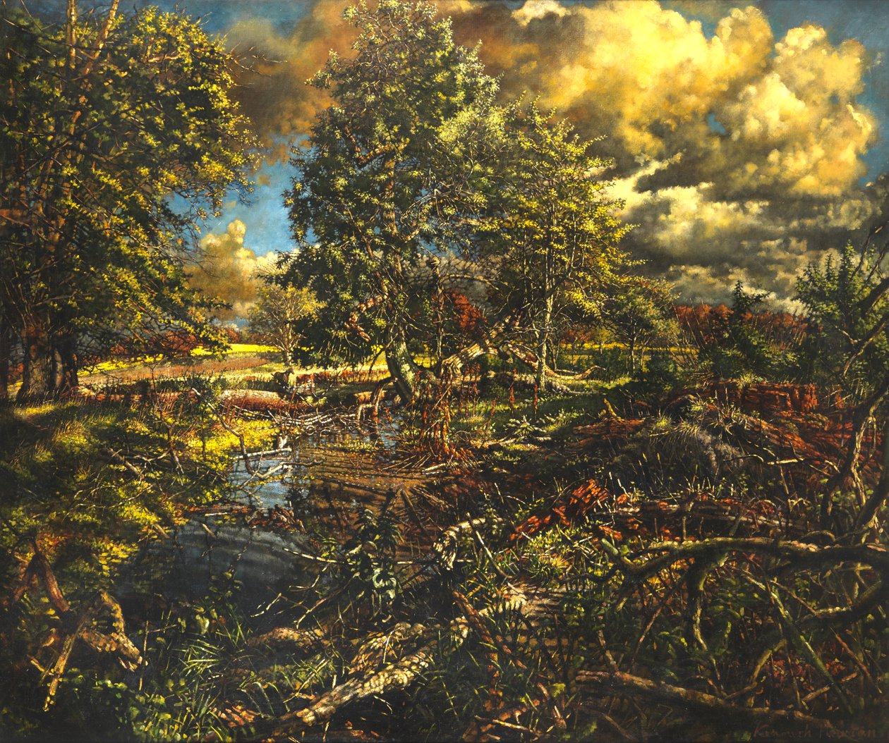 Nailbourne Spring Stream, Bourne Park alkotó: Kenneth Newton