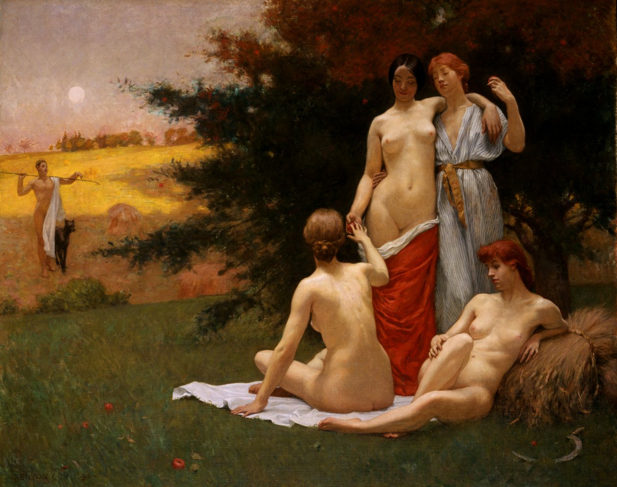 Egy ekloga, 1890. alkotó: Kenyon Cox