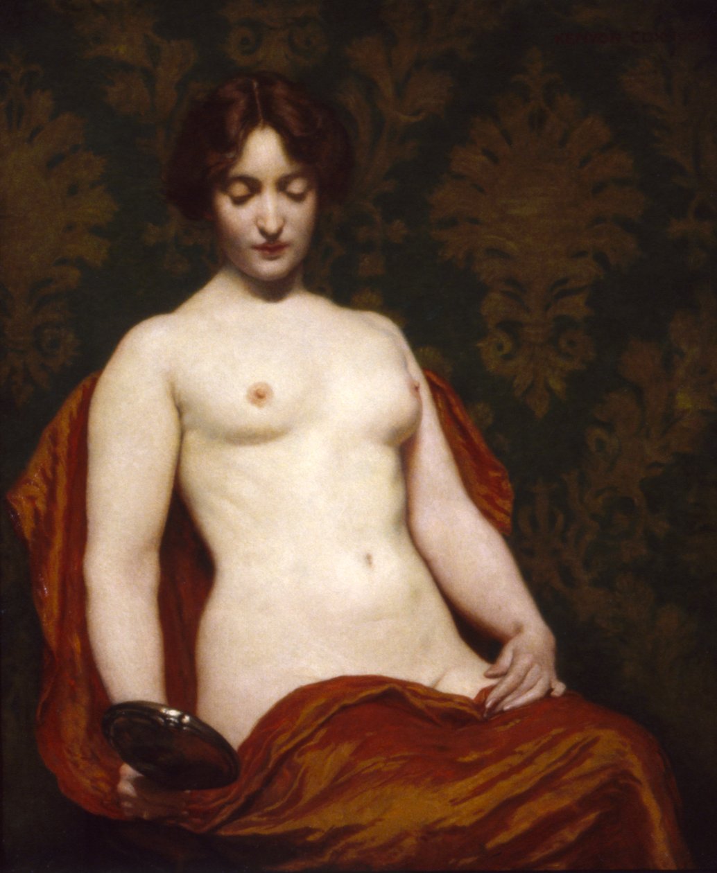 Az ezüst kézi üveg, 1907. alkotó: Kenyon Cox