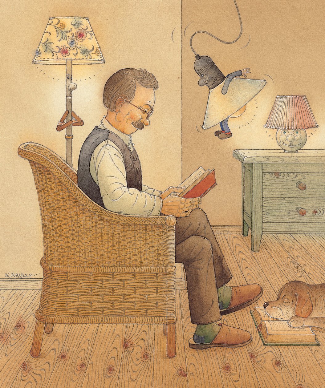 Lámpa, 2005 (wc papíron) alkotó: Kestutis Kasparavicius