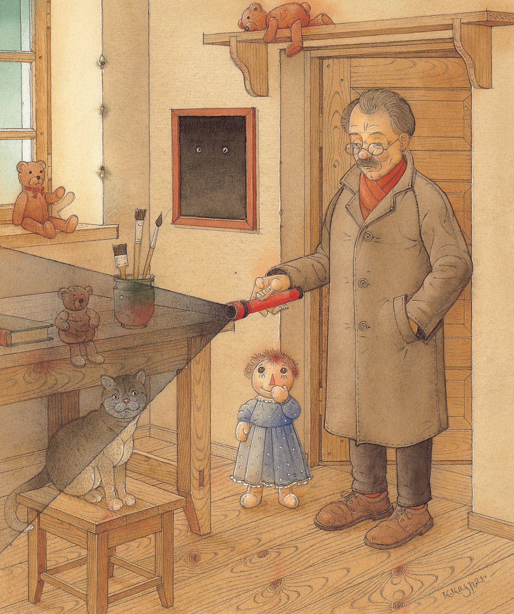 Lámpás, 2005 (wc papíron) alkotó: Kestutis Kasparavicius