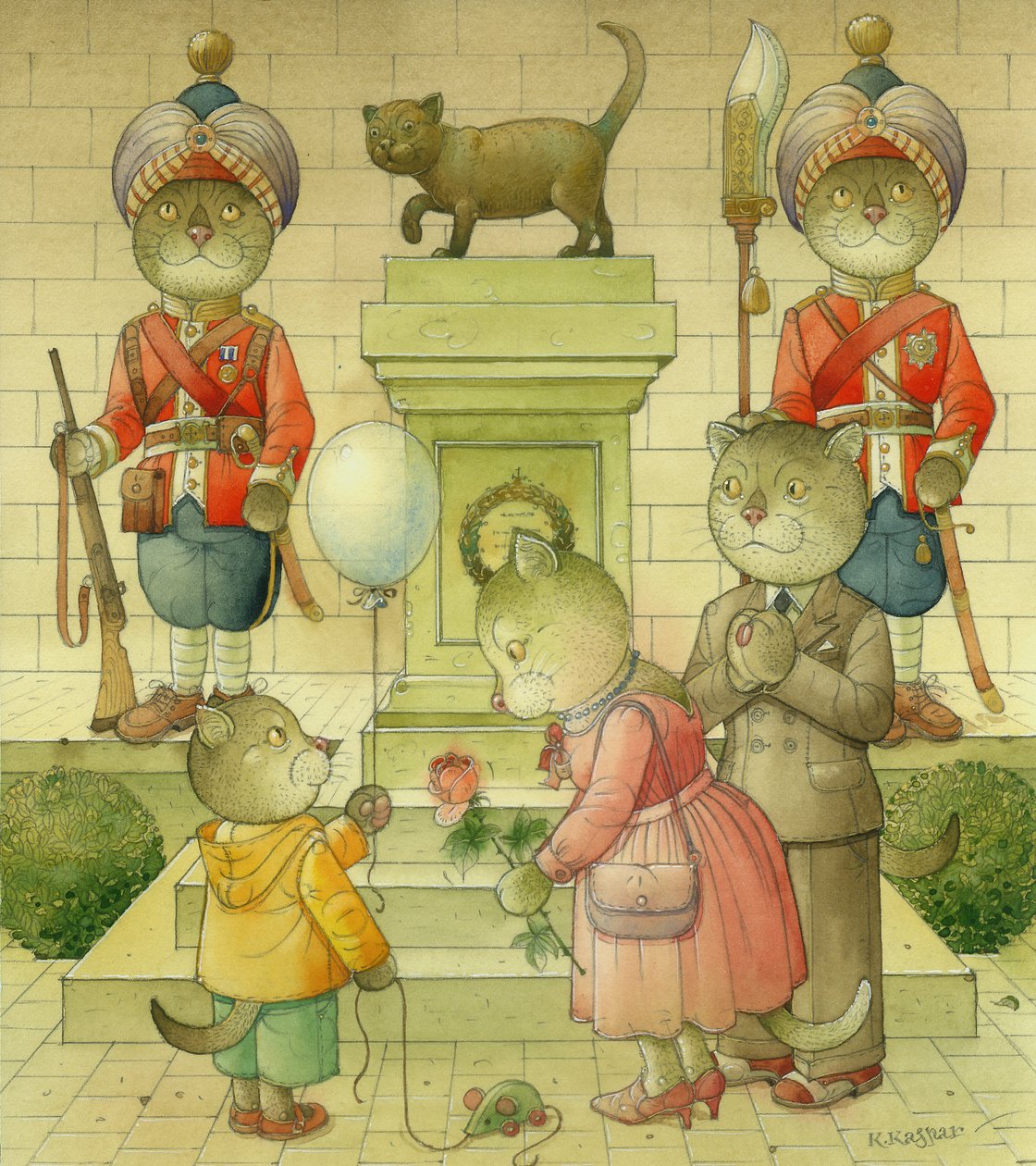 Macska emlékműve, 2006 (wc papíron) alkotó: Kestutis Kasparavicius