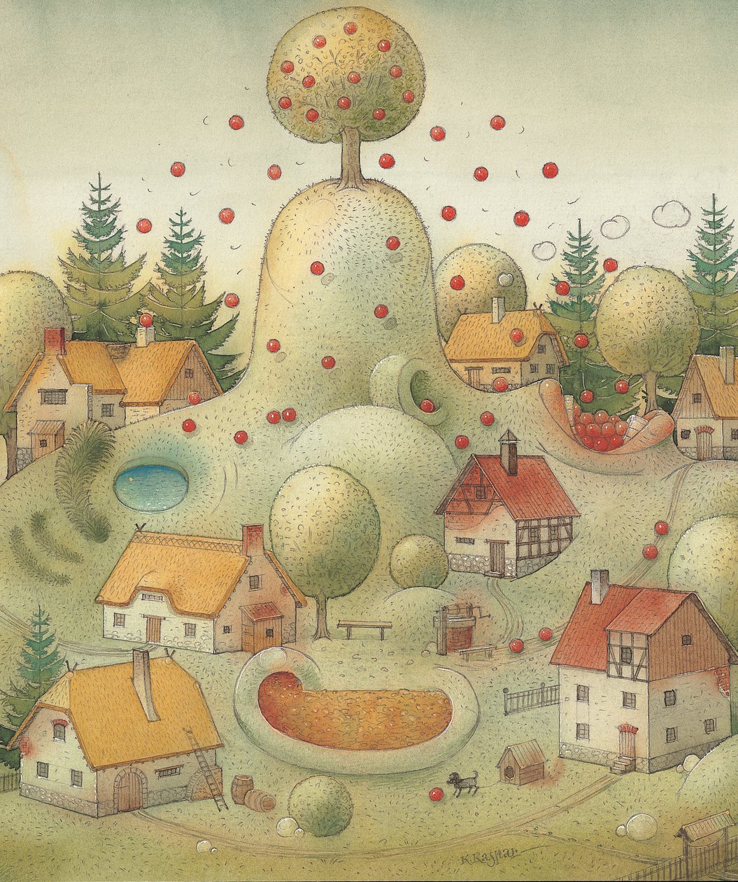 Hegy, 2005 (wc papíron) alkotó: Kestutis Kasparavicius