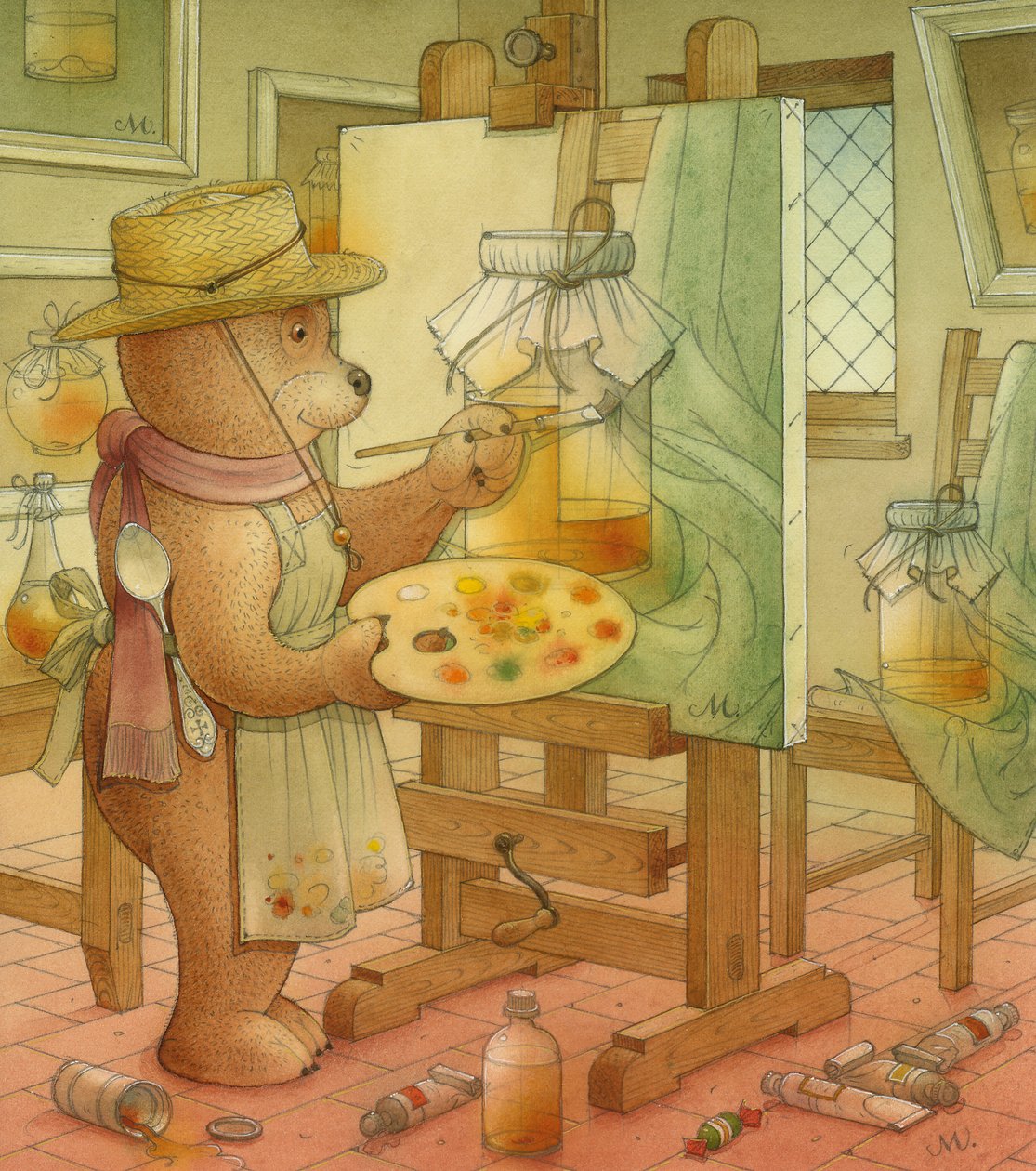Festő, 2006 (wc papíron) alkotó: Kestutis Kasparavicius