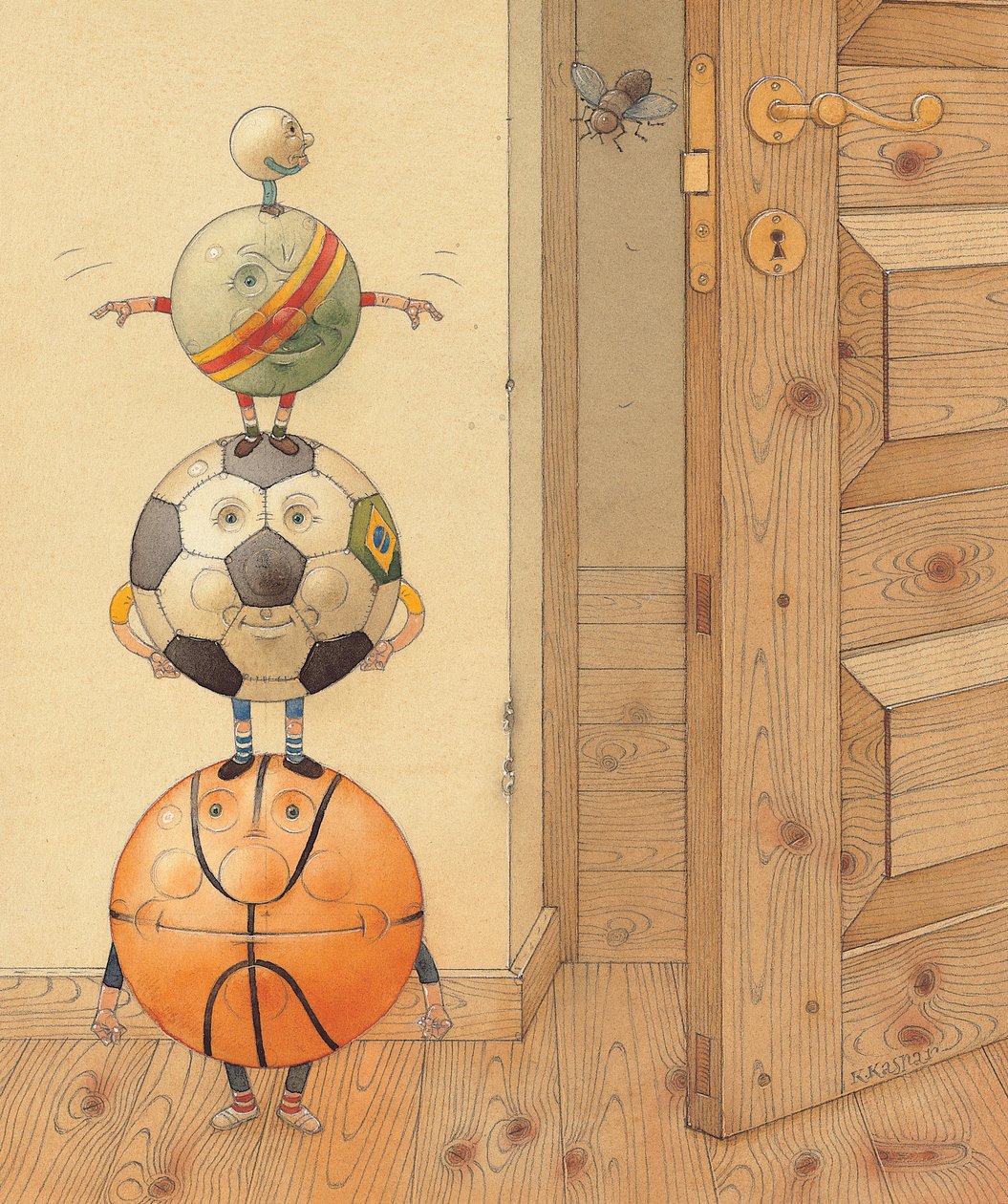 Scary Story, 2005 (wc papíron) alkotó: Kestutis Kasparavicius