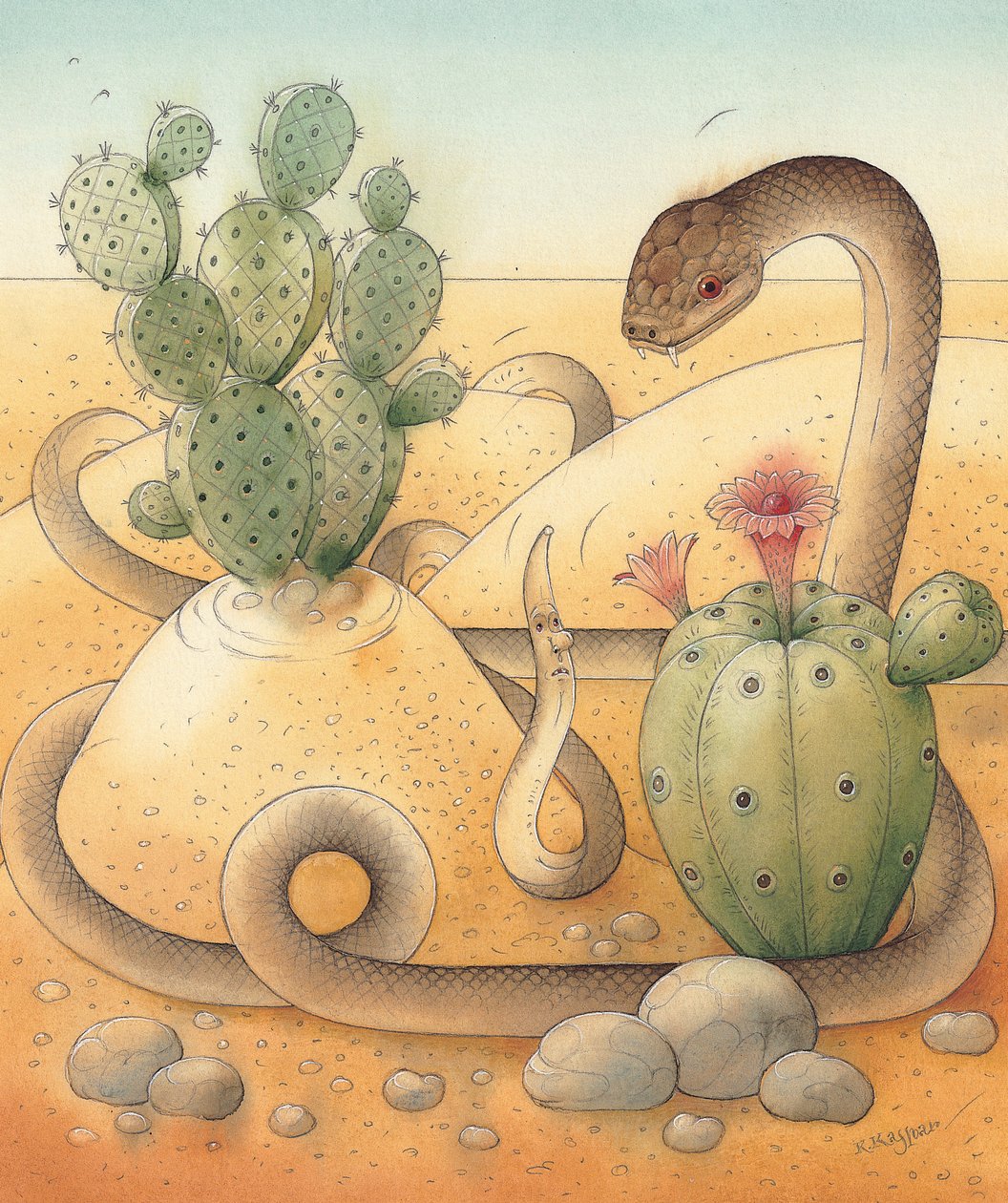 Snake, 2005 (wc papíron) alkotó: Kestutis Kasparavicius
