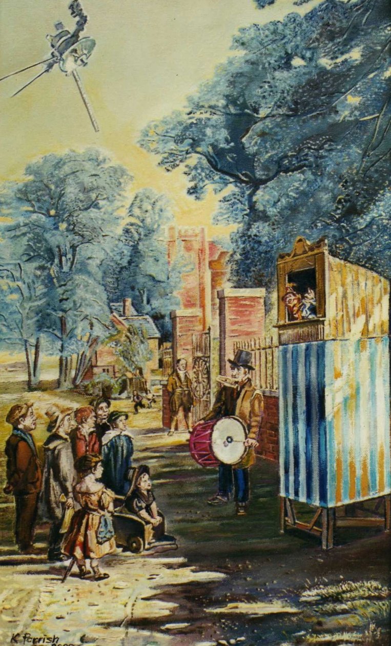 The Show (Punch And Judy) (festmény) alkotó: Kevin Parrish