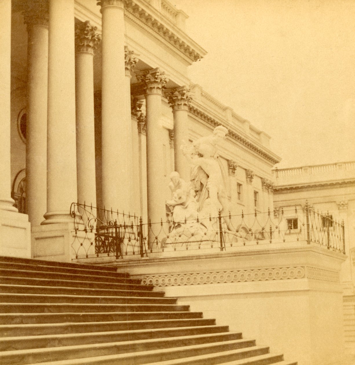 „Senate Front, Washington D.C.”, 1900. alkotó: Kilburn Brothers