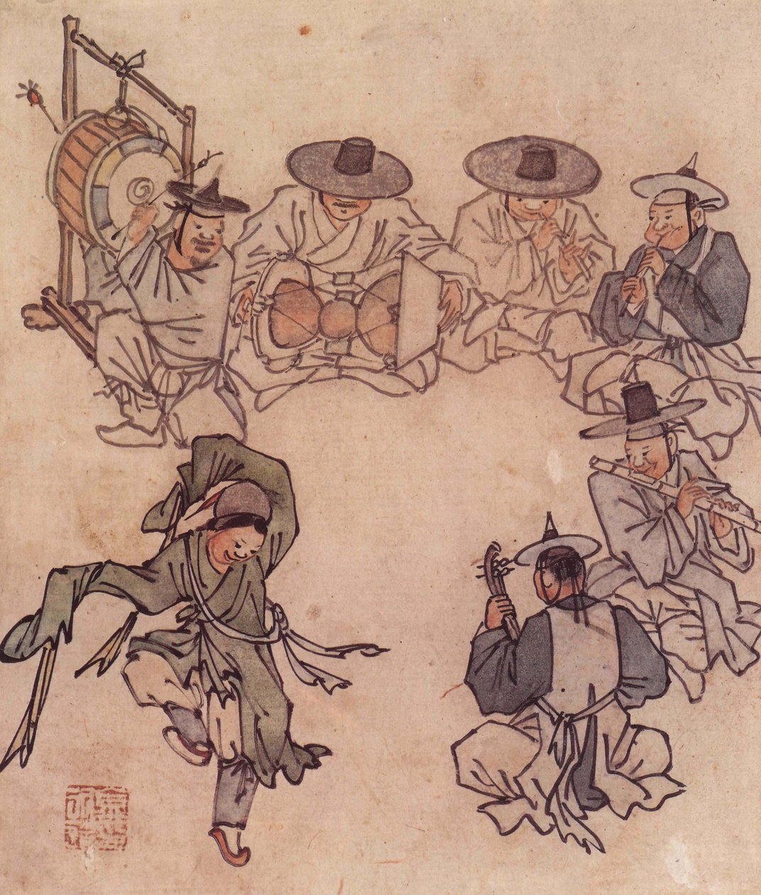 Táncos fiú alkotó: Kim Hong Do
