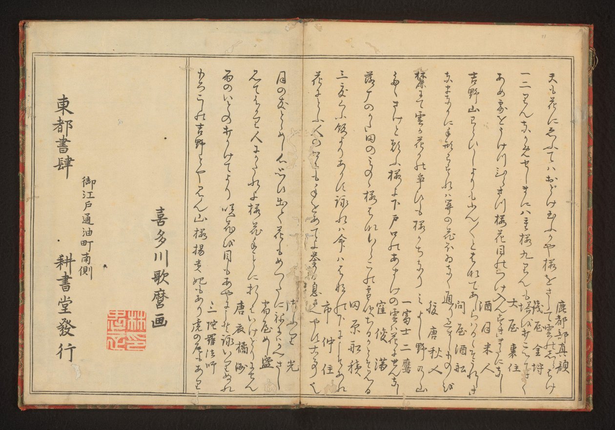 Költészet alkotó: Kitagawa Utamaro