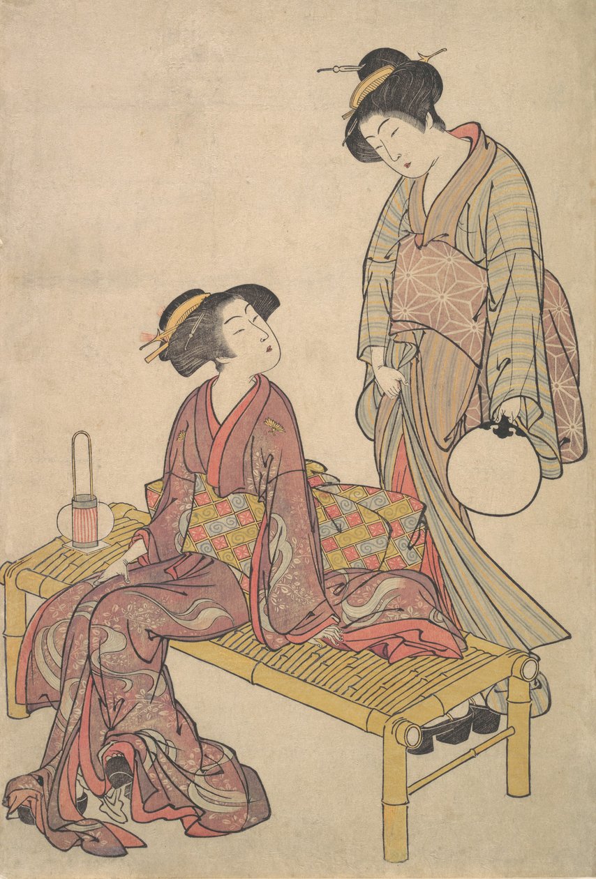 A kézi lámpás, kb. 1790. alkotó: Kitao Shigemasa