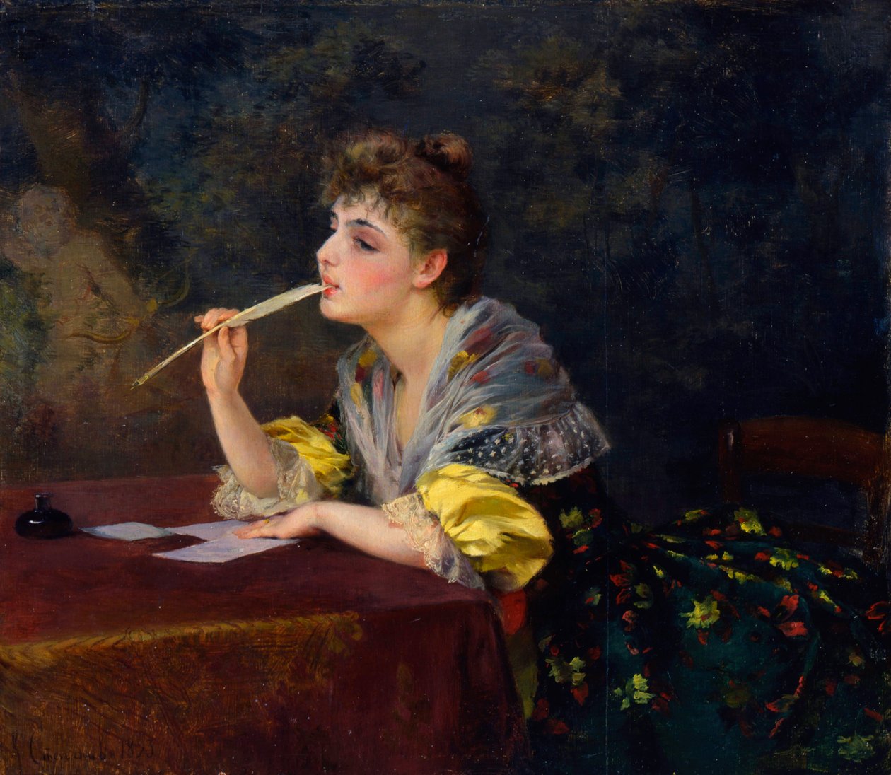 "Egy levél", 1893. alkotó: Klavdi Stepanov