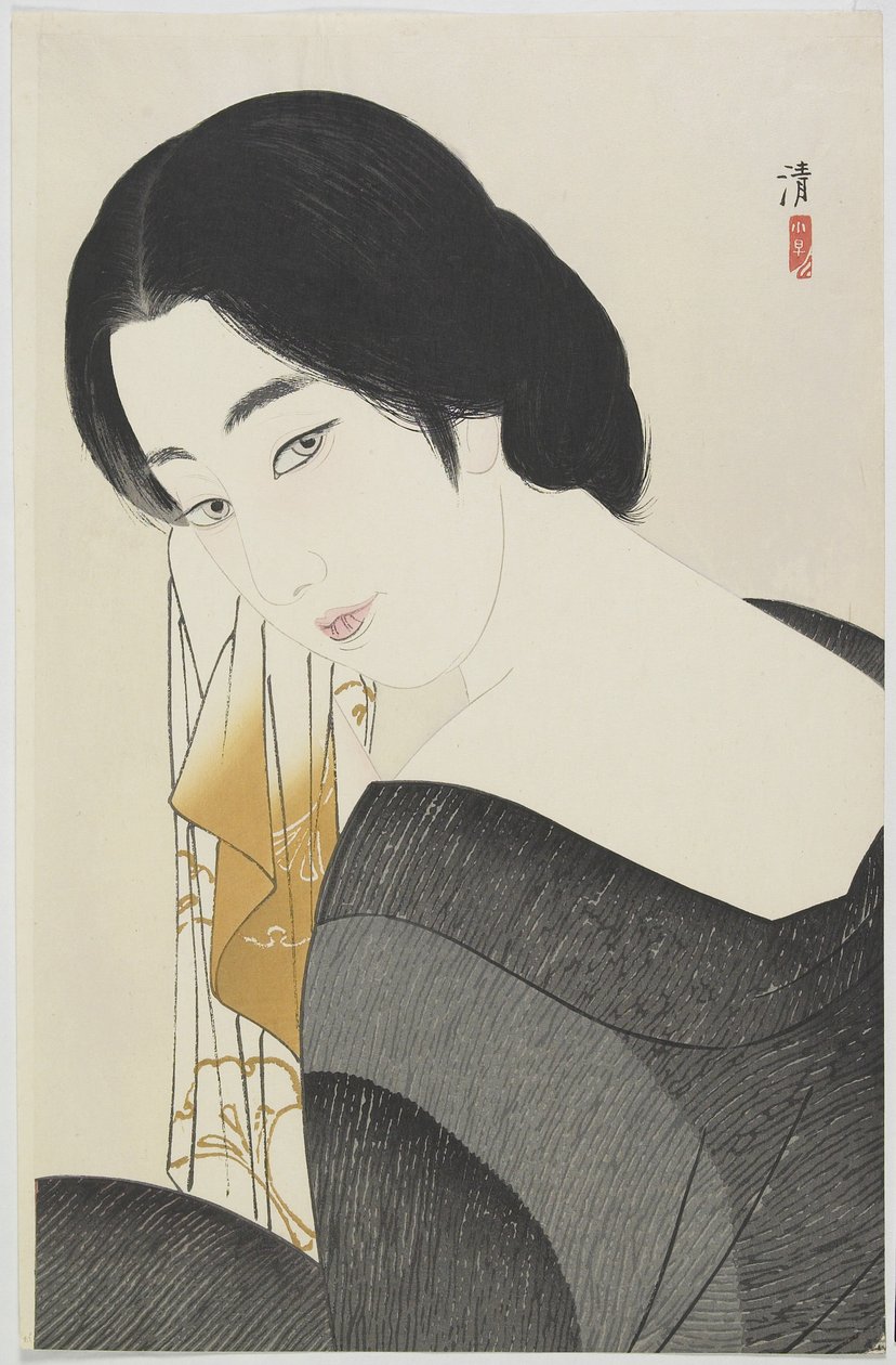 A fürdő után, 1933 alkotó: Kobayakawa Kiyoshi