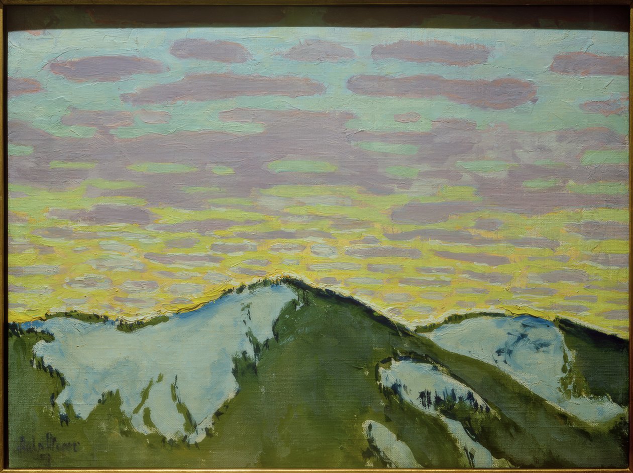 Hegycsúcsok a hóban alkotó: Koloman Moser