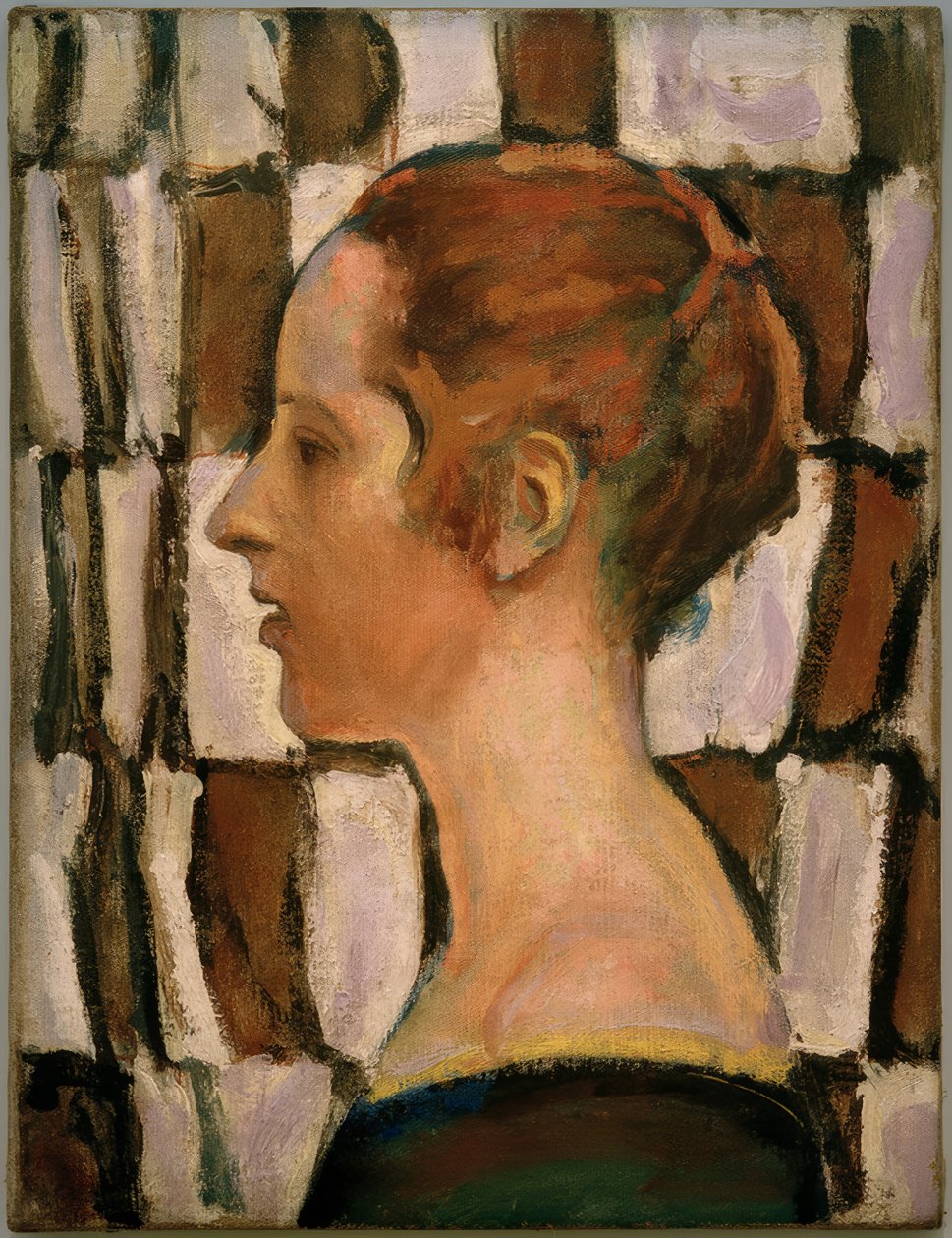 Lány portré profiljában alkotó: Koloman Moser