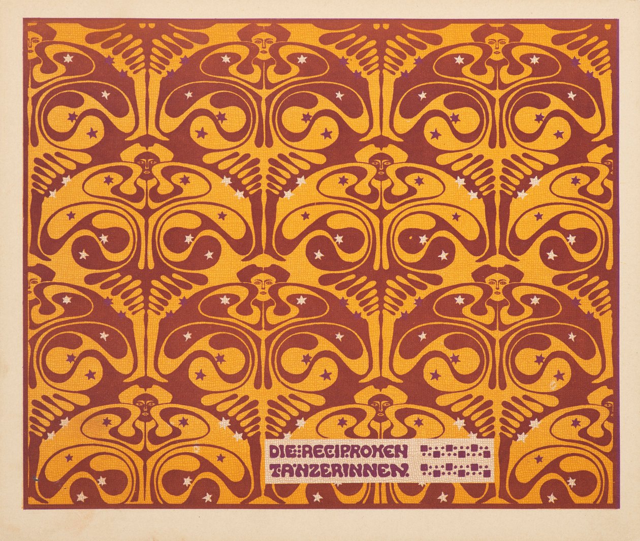 Kölcsönös táncosok, 1901. alkotó: Koloman Moser