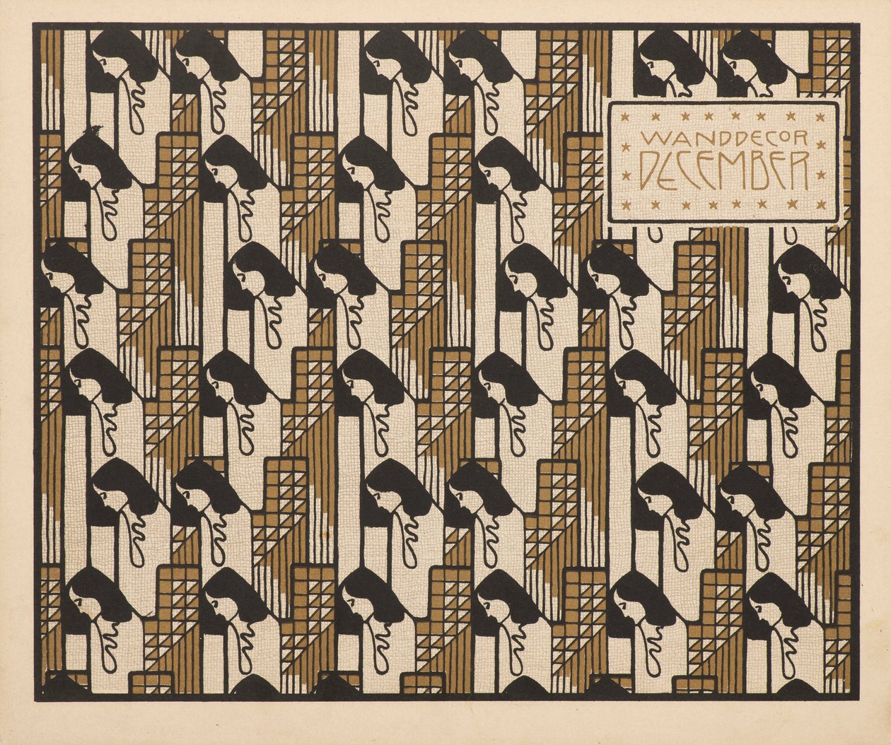 Faldísz 1901. december. alkotó: Koloman Moser