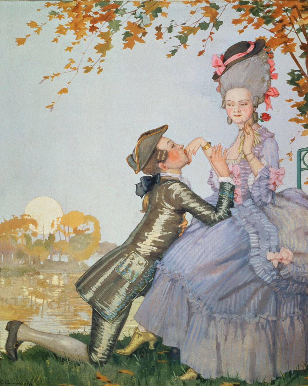 Első szerelem, 1916 alkotó: Konstantin Andreevic Somov