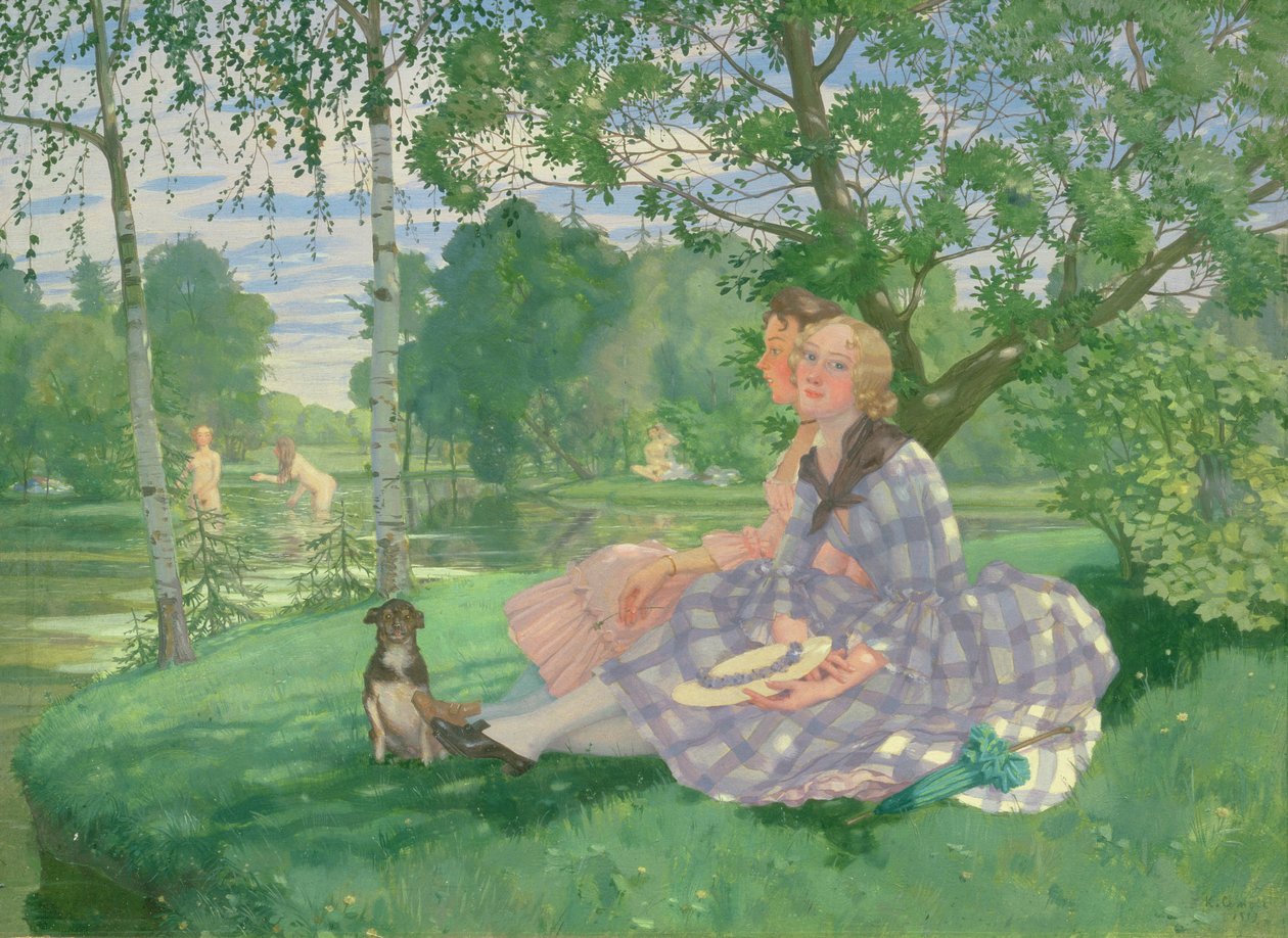Nyár, 1919 (olaj, karton) alkotó: Konstantin Andreevic Somov