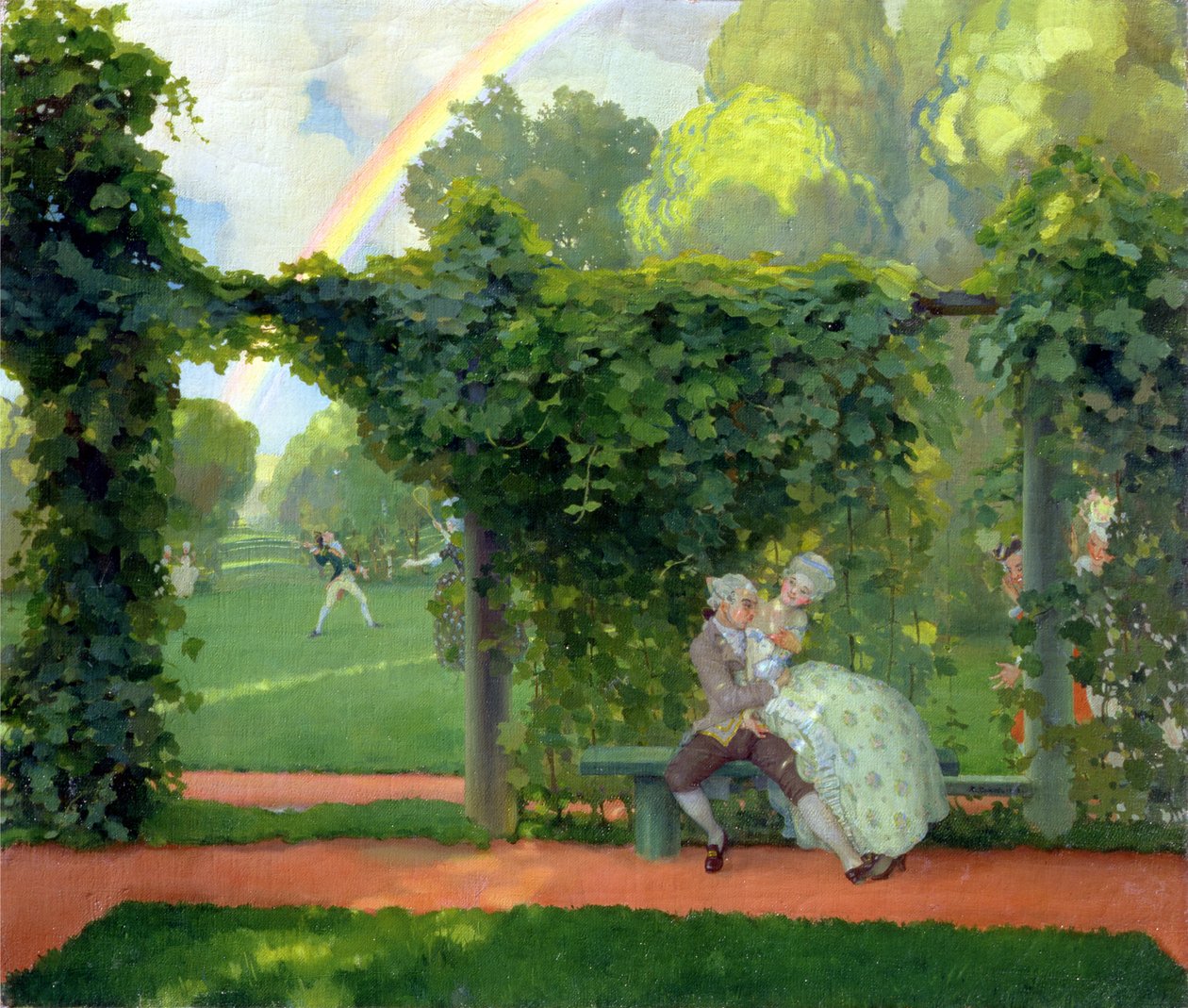 A nevetséges csók, 1908 alkotó: Konstantin Andreevic Somov