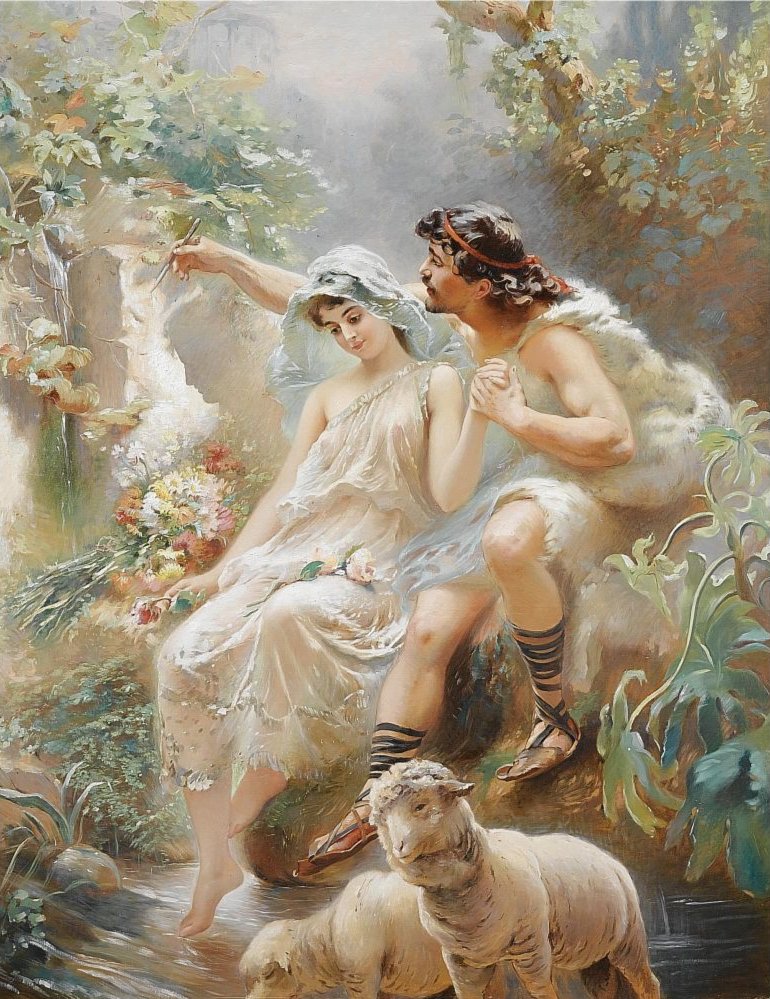 Allegorikus jelenet alkotó: Konstantin Egorovich Makovsky