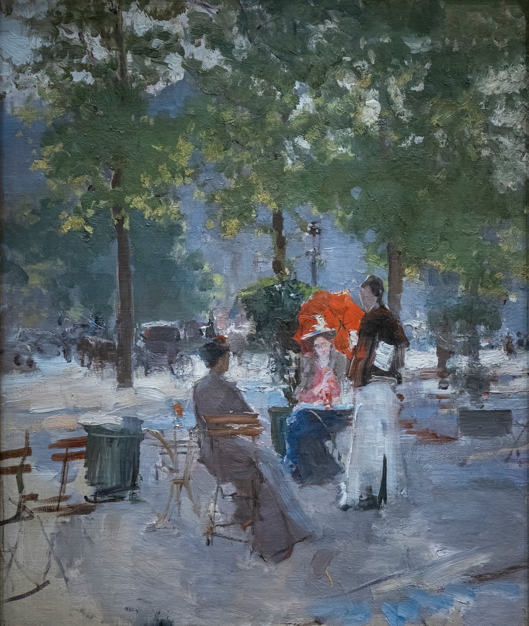A párizsi kávézóban alkotó: Konstantin Alekseevich Korovin