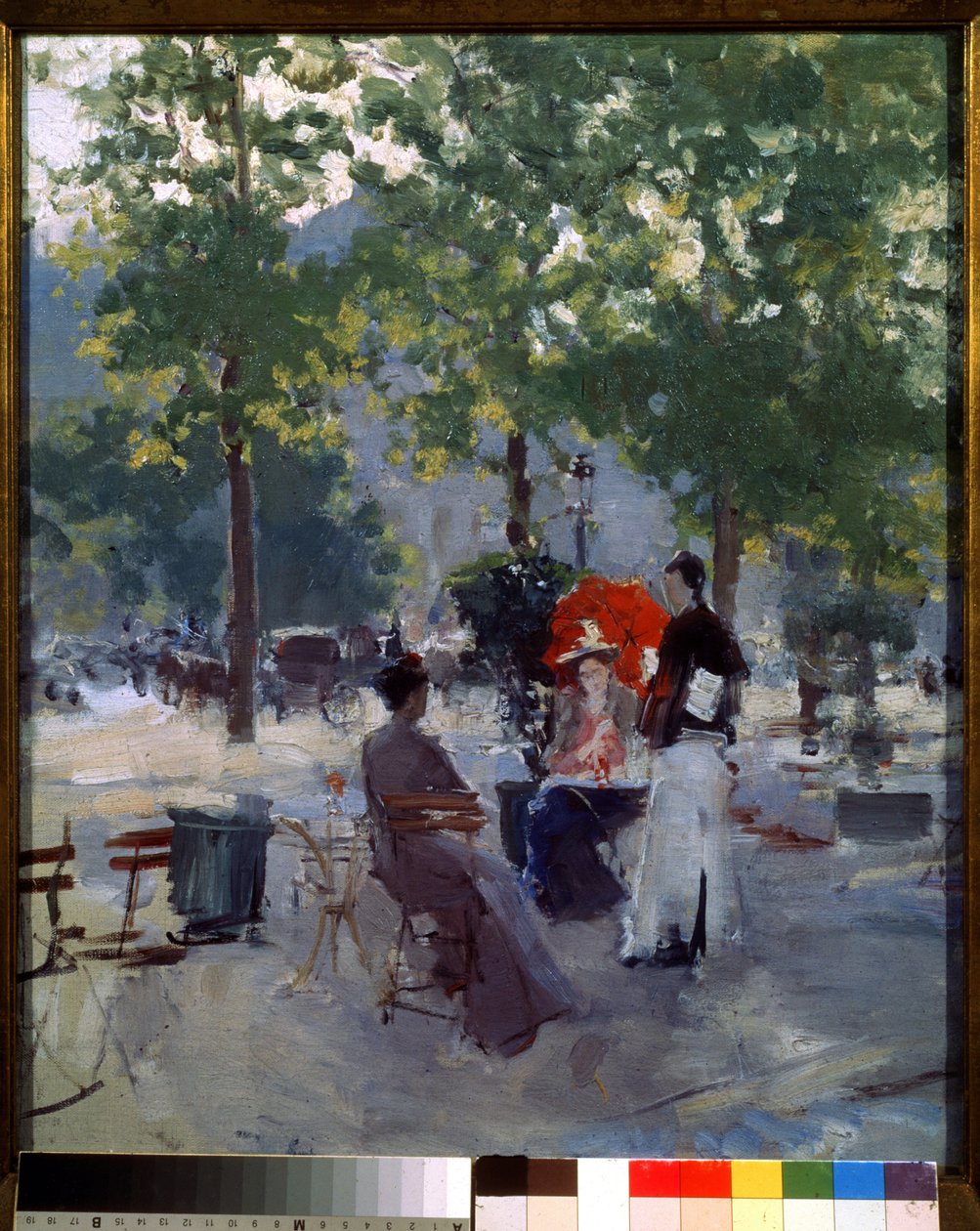 Kávézó Párizsban alkotó: Konstantin Alekseevich Korovin