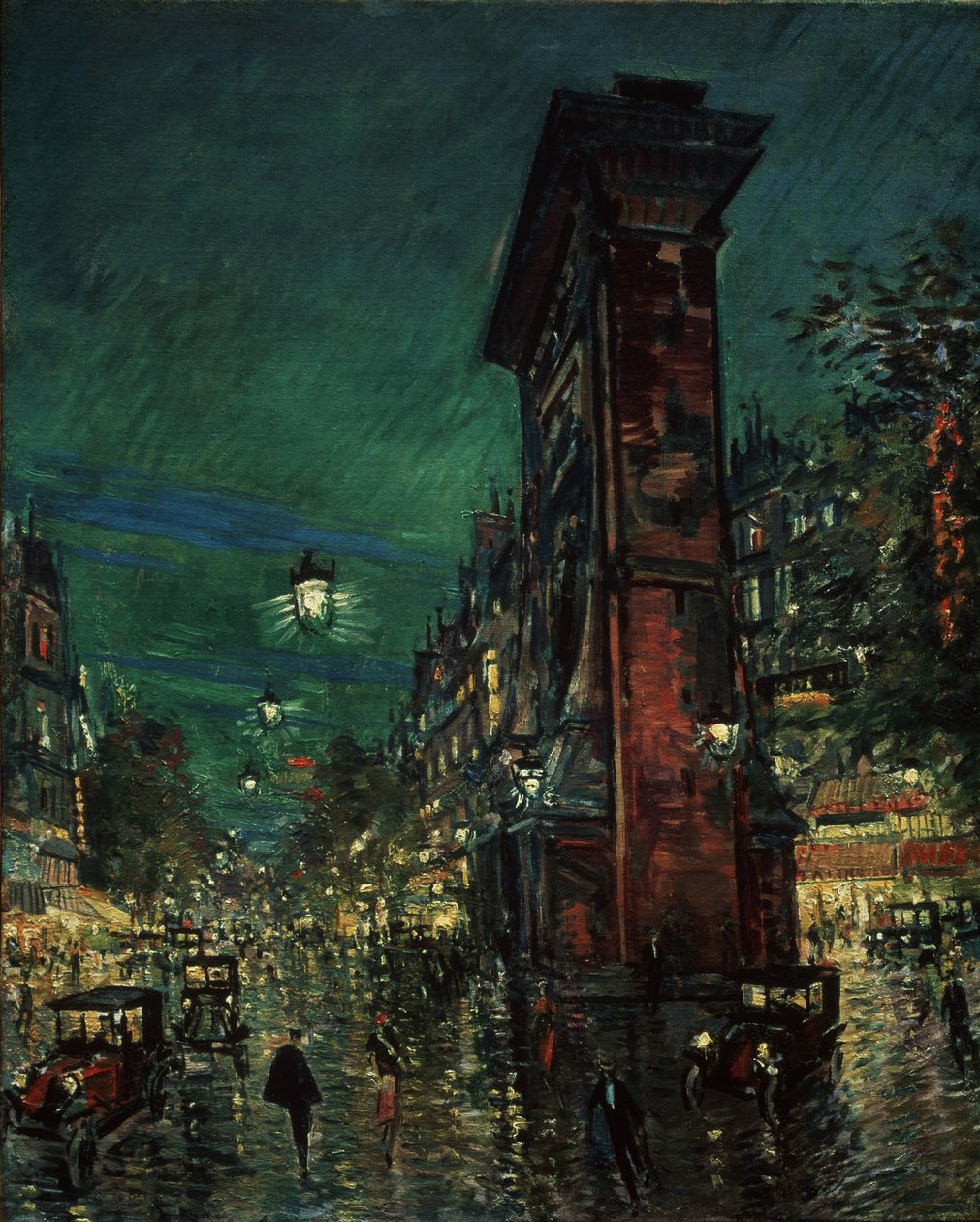 Párizs, Porte Saint-Denis, 1923-1939 alkotó: Konstantin Alekseevich Korovin