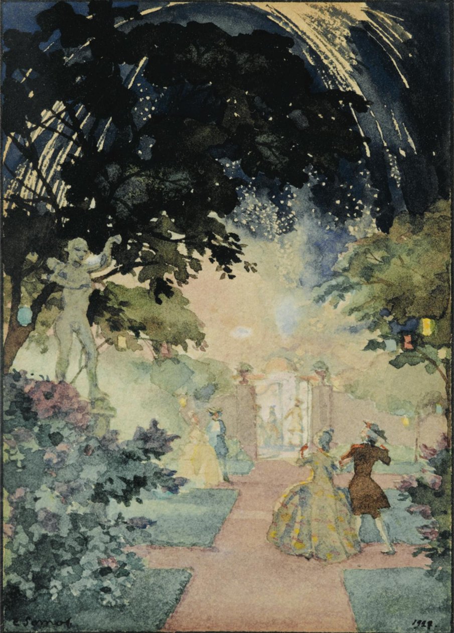 A tűzijáték, 1927 alkotó: Konstantin Andreevic Somov
