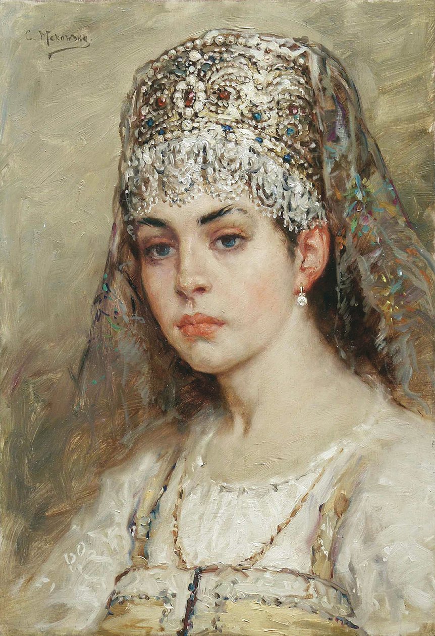 Bojár felesége, 1880-as évek alkotó: Konstantin Egorovich Makovsky