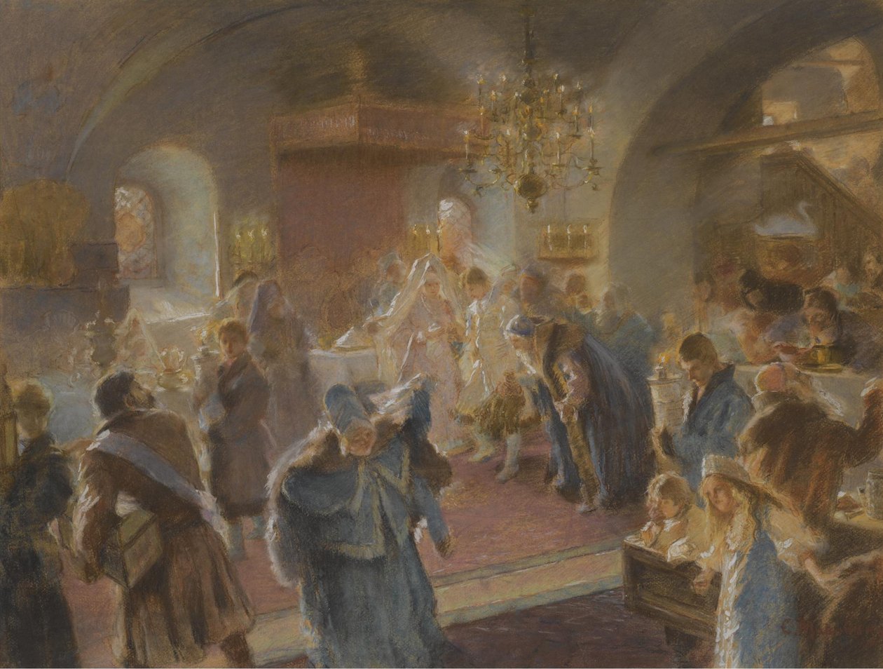 A komló meglocsolása tanulmány alkotó: Konstantin Egorovich Makovsky